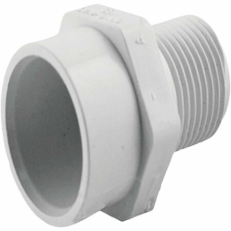 CHARLOTTE PIPE AND FOUNDRY 3/4 In. Slip x 1/2 In. MIP CPVC Adapter CTS 02110  0600HA